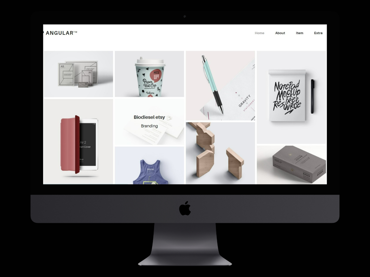 Preview del proyecto Angular