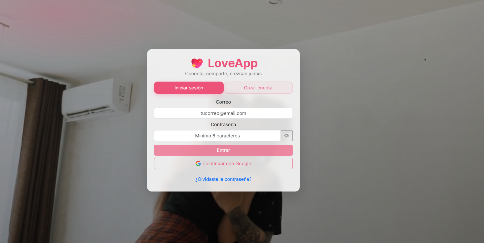 Preview del proyecto Love.app